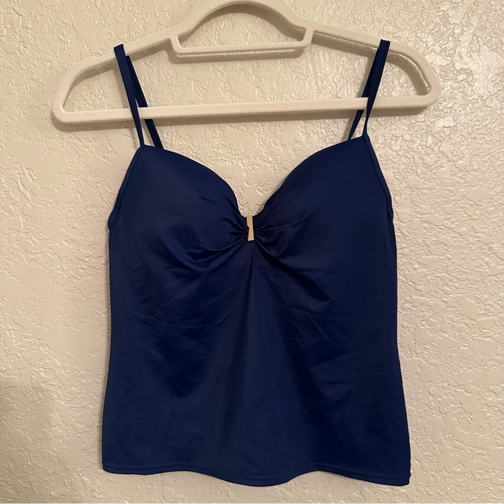 Victoria's Secret Navy Blue underwire tankini swimsuit top size 34B